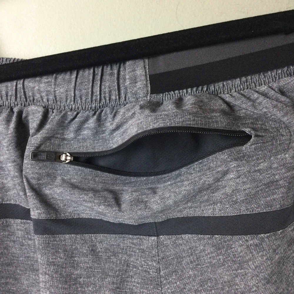 Lululemon Surge Linerless 5” Heather Deep Coal Swift Ultra Shorts Size Small